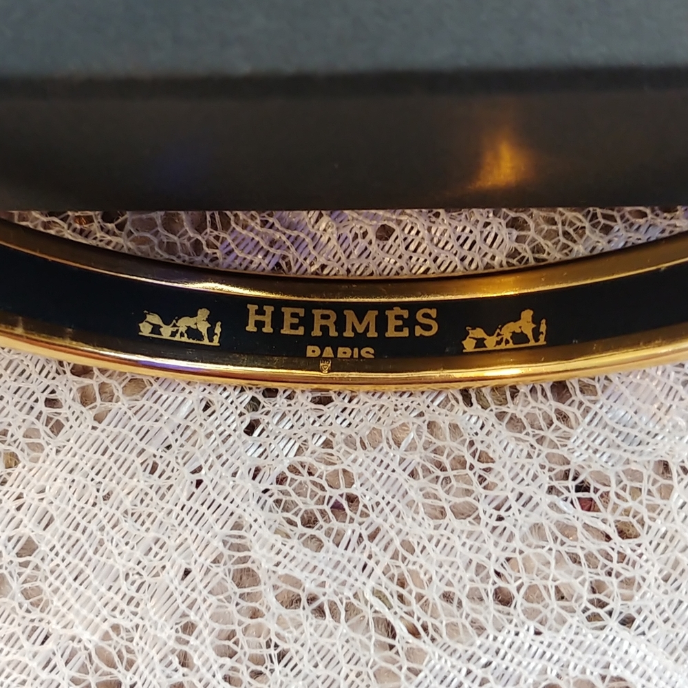 Hermes Gold Enamel Bracelet / NWOT - Picture 4 of 13